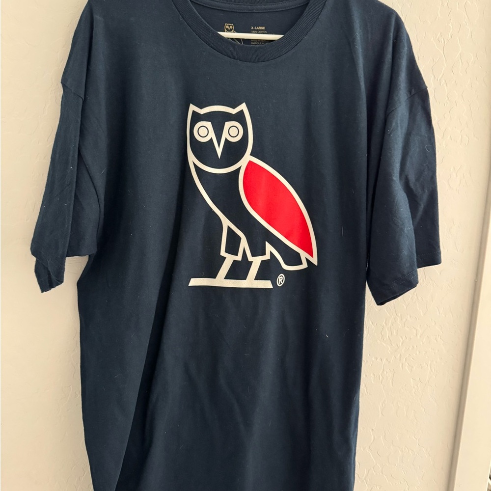 Navy OVO Owl T-shirt. XL